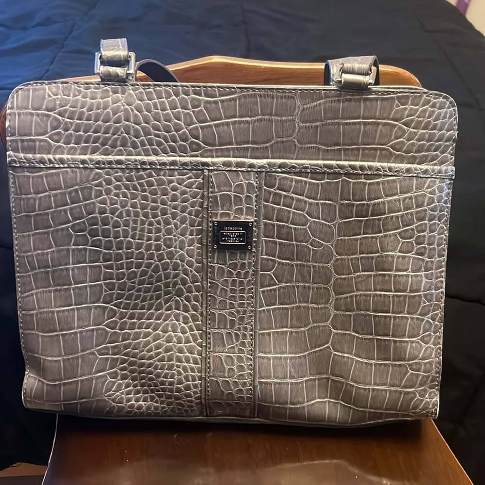 Liz Claiborne Faux Snakeskin Tote